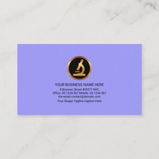 Laborbecherflasche-Ständer-Chemist Visitenkarte (Rückseite)