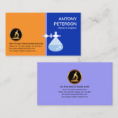 Laborbecherflasche-Ständer-Chemist Visitenkarte (Vorne/Hinten)