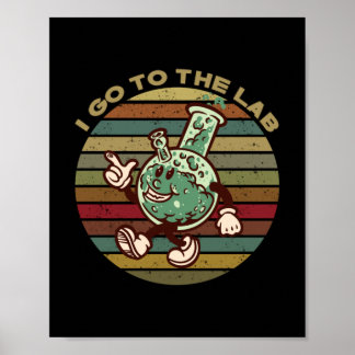 Laborchemie Spaß T - Shirt Keychai Poster