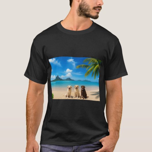 Labore auf tropischer Insel T-Shirt (Vorderseite)