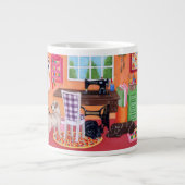 Labore in der Nähherei der Mama Jumbo-Tasse (Vorderseite)