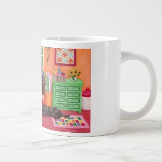 Labore in der Nähherei der Mama Jumbo-Tasse (Rechts)