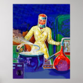 Laborfrau, Vintage Fantasie Poster (Vorne)