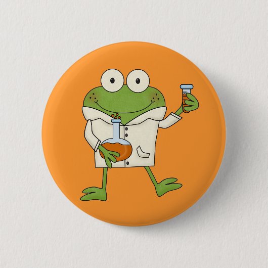 Laborfrosch Button (Vorderseite)