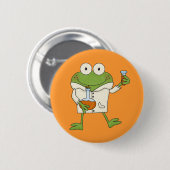 Laborfrosch Button (Vorne & Hinten)