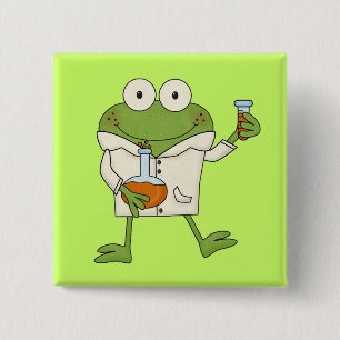 Laborfrosch Button