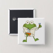 Laborfrosch Button (Vorne & Hinten)