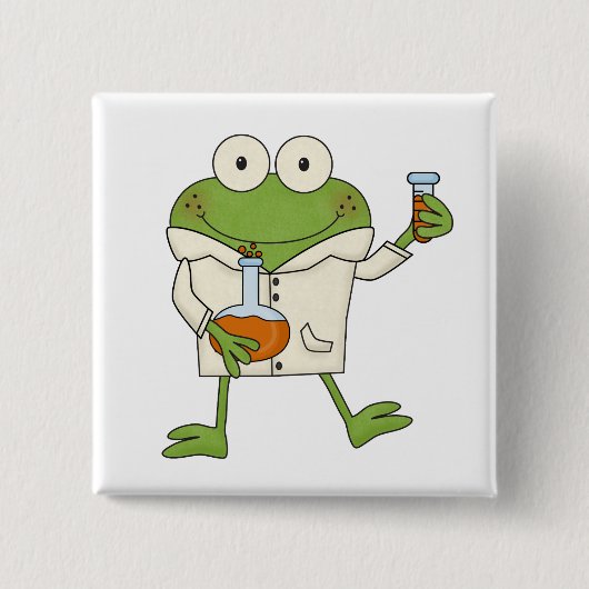 Laborfrosch Button (Vorderseite)