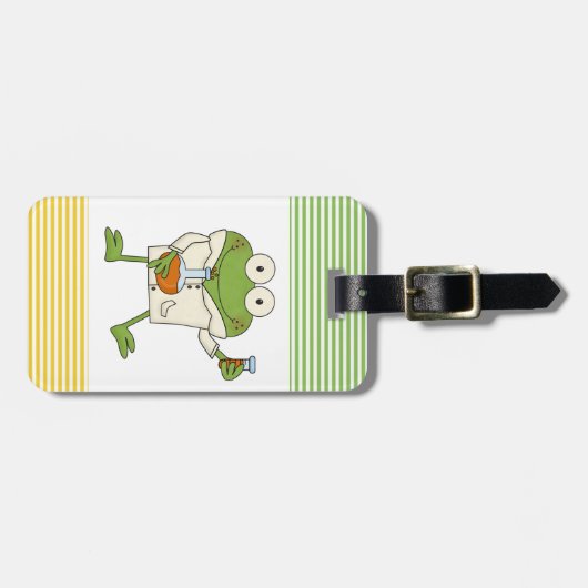 Laborfrosch Gepäckanhänger (Vorderseite horizontal)