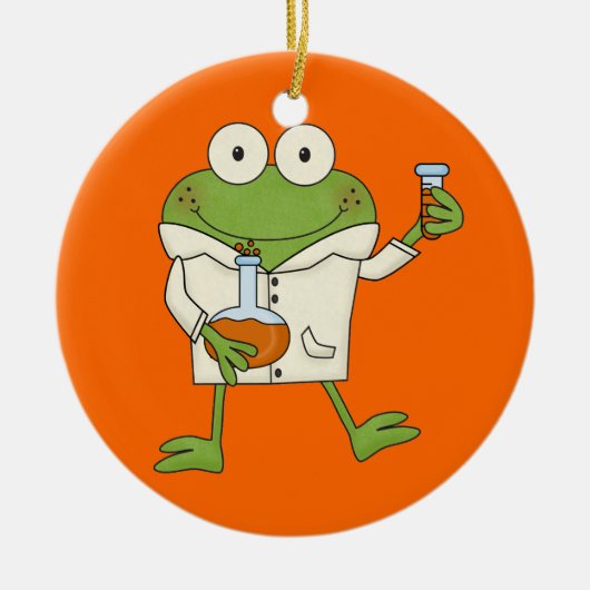 Laborfrosch Keramikornament (Vorne)