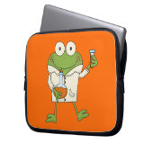 Laborfrosch Laptopschutzhülle (Vorderseite Links)