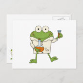 Laborfrosch Postkarte (Vorne/Hinten)