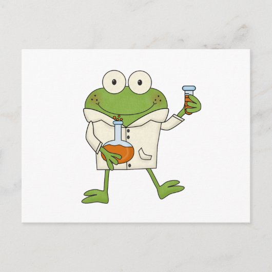 Laborfrosch Postkarte (Vorderseite)