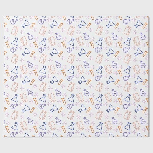 Laborgeräte Beaker Erlenmeyers Science Geschenkpapier (Flach)