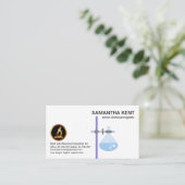 Laborgeräte Beaker Flask Border Chemist Visitenkarte (Stehend Vorderseite)