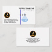 Laborgeräte Beaker Flask Border Chemist Visitenkarte (Vorne/Hinten)