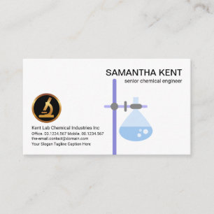Laborgeräte Beaker Flask Border Chemist Visitenkarte