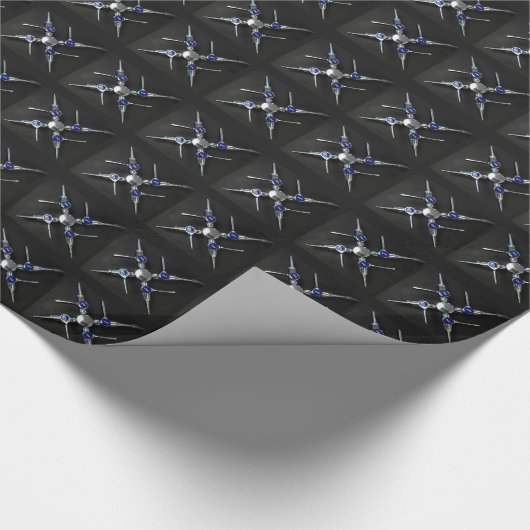 Laborgeräte, Gasventile Geschenkpapier (Ecke)