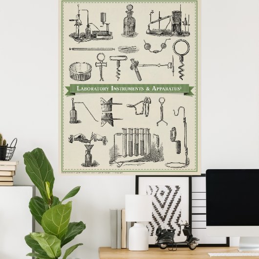 Laborgeräte und -apparate 2 poster (Heimbüro)