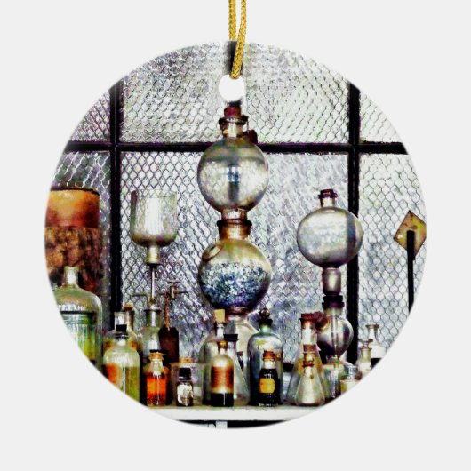 Laborglaswaren Keramik Ornament (Vorne)
