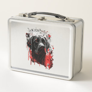 Laborhund Metall Brotdose