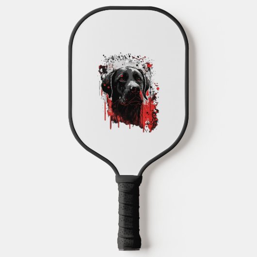 Laborhund Pickleball Schläger (Vorderseite)