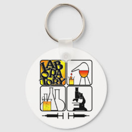 LABORLOGO 4 SQUARE - LABRADOR ICONS SCHLÜSSELANHÄNGER