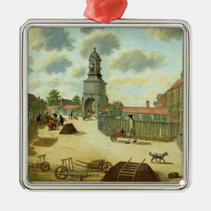 Laborquadrat Ornament Aus Metall