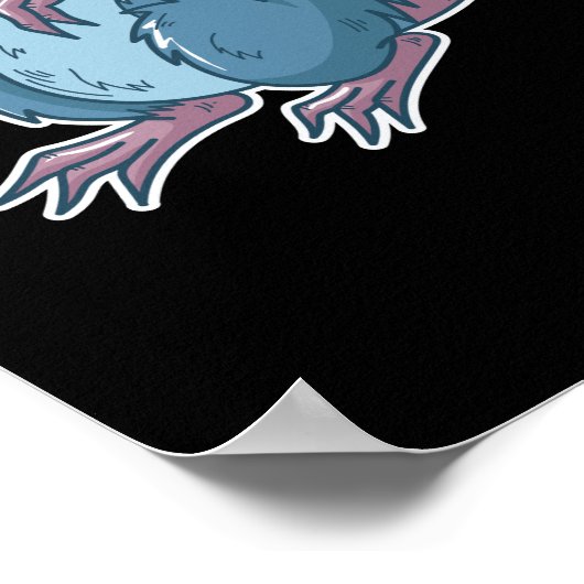 Laborratte mit Chemikalien und Reagenzglas Nerd Poster (Ecke)