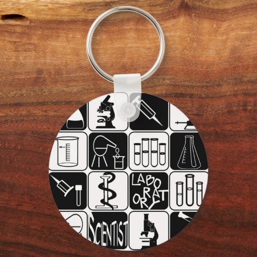 LABORSYMBOLE UND INSTRUMENTE SCHLÜSSELANHÄNGER (Vorderseite)