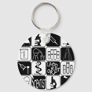 LABORSYMBOLE UND INSTRUMENTE SCHLÜSSELANHÄNGER