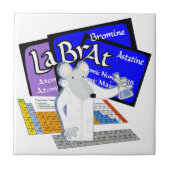 LABORTABELLE FÜR Labrador RAT WISSENSCHAFTLER Fliese (Vorderseite)