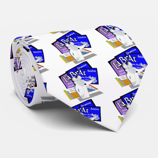 LABORTABELLE FÜR Labrador RAT WISSENSCHAFTLER Krawatte (Gerollt)