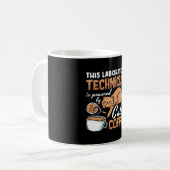 Labortechniker Cats Coffee Science Labrador Tech Kaffeetasse (Vorderseite Links)