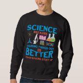 Labortechniker des wissenschaftlichen Labradors Wi Sweatshirt (Vorderseite)