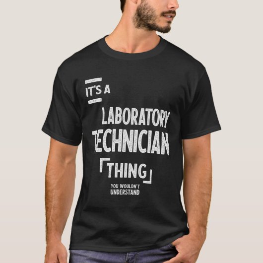 Labortechniker geben Funny Job Titel T-Shirt (Vorderseite)