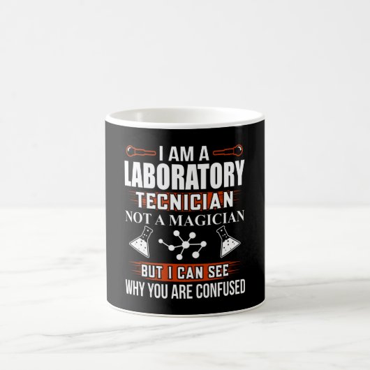 Labortechniker Labrador Tech Fun Pun Kaffeetasse (Mittel)