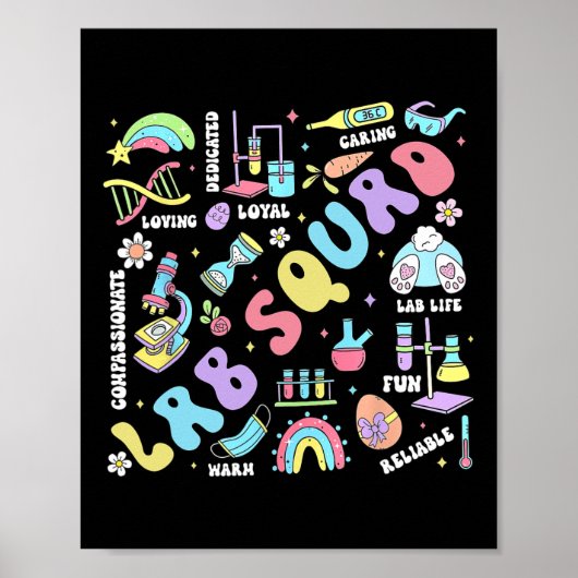 Labortechniker Ostern Wissenschaftler Lehrer Labor Poster (Vorne)