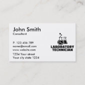 Labortechniker Visitenkarte (Vorderseite)