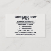 Labortechniker Visitenkarte (Rückseite)