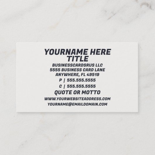 Labortechniker Visitenkarte (Rückseite)