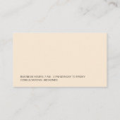 Laborwissenschaften Beruflich Visitenkarte (Rückseite)