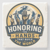 Labour Day  Steinuntersetzer (Vorderseite)