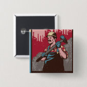 Labour Man Button (Vorne & Hinten)