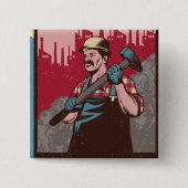 Labour Man Button (Vorderseite)