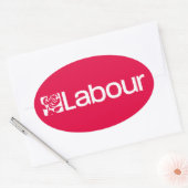 Labour Party UK Ovaler Aufkleber (Umschlag)