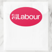 Labour Party UK Ovaler Aufkleber (Tasche)