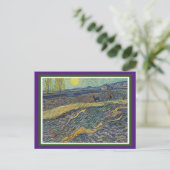 Laboureur dans un Champ, Van Gogh, Fine Art Postkarte (Stehend Vorderseite)