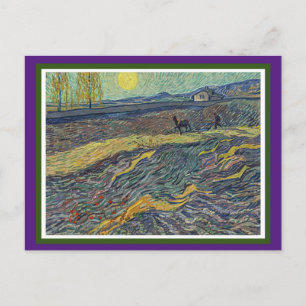Laboureur dans un Champ, Van Gogh, Fine Art Postkarte