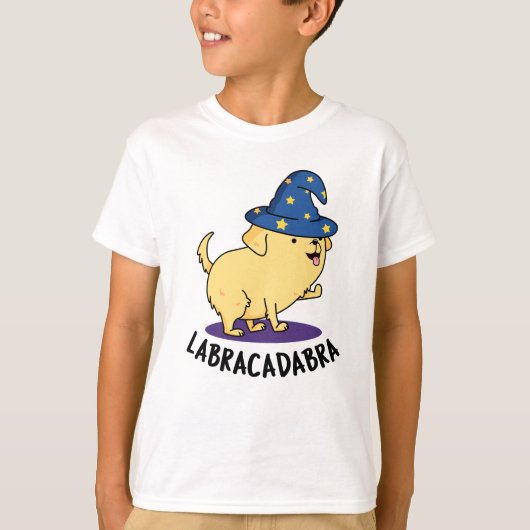 Labra-cadabra Funny Labrador Dog Pun T-Shirt (Vorderseite)